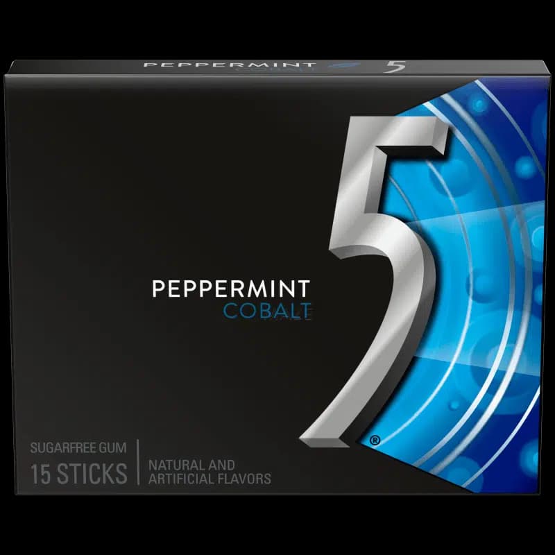 آدامس فایو آبی نعنا یخی 1 بسته 15 عددی – Five Spearmint Cobalt
