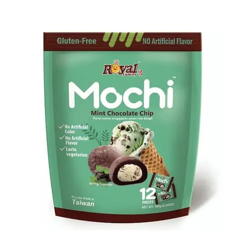 موچی با طعم شکلات چیپسی و نعنا رویال فمیلی 12 تایی – Royal Family Mochi