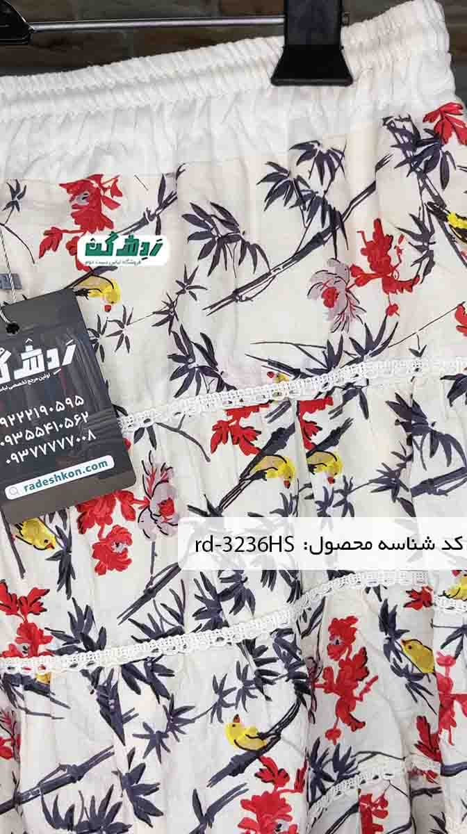 دامن طرح پرنده زنانه دست دوم — تصویر ۲