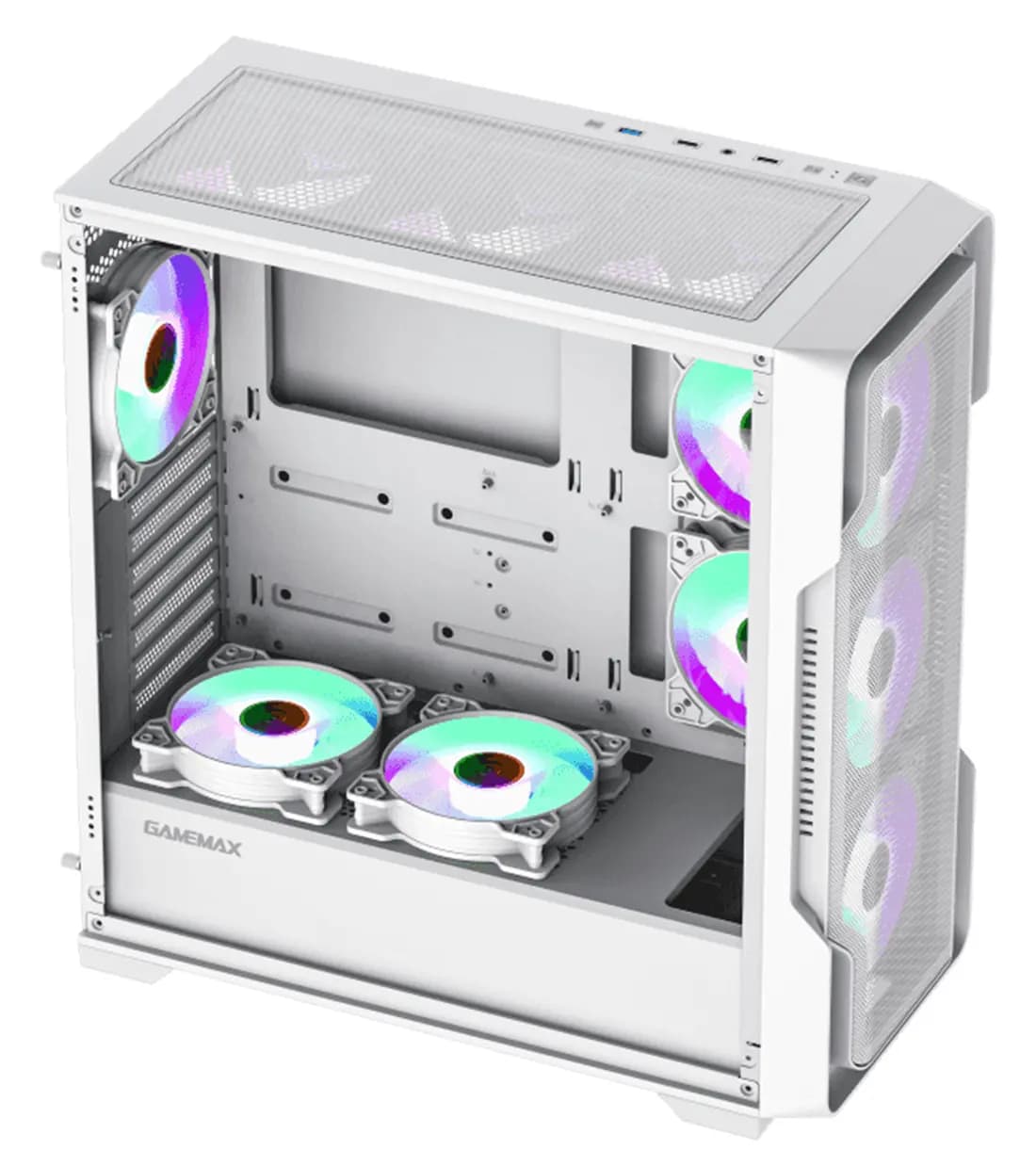 کیس کامپیوتر گیم مکس مدل siege White — تصویر ۲