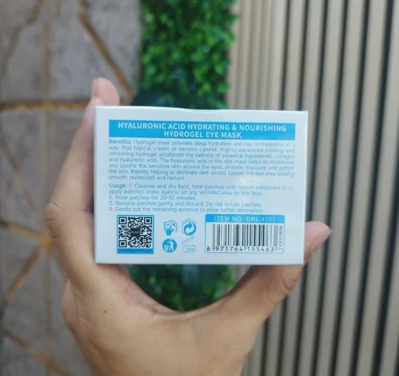 پچ زیرچشم آبرسان هیالورونیک اسید دکتر راشل 60عددی — تصویر ۴