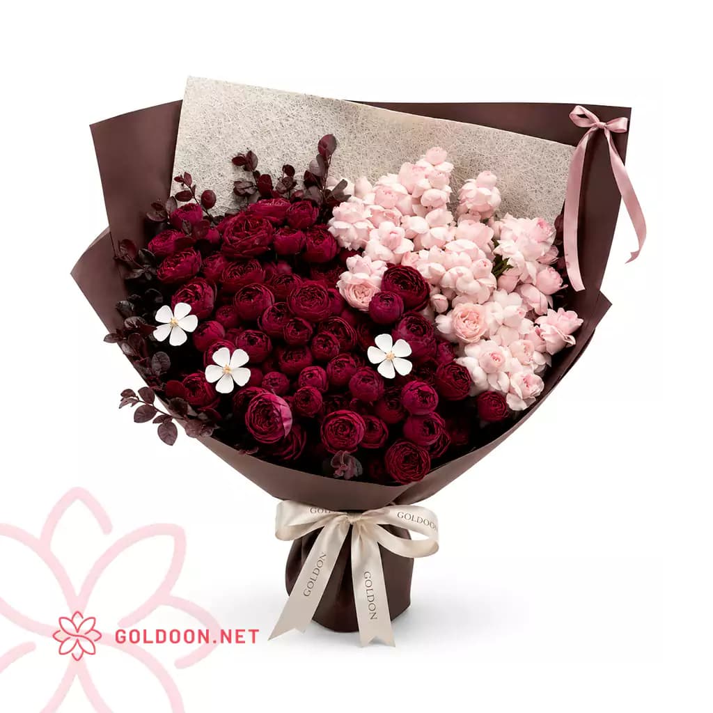 دسته گل رز ژولیت کد 014