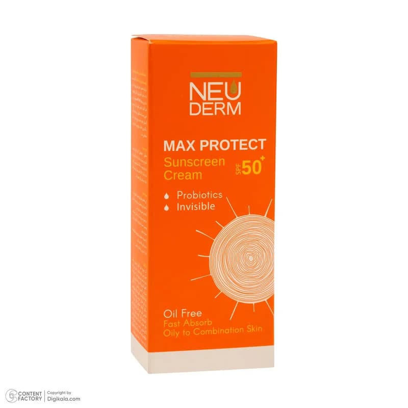 کرم ضد آفتاب بدون رنگ نئودرم SPF 50 مدل MAX PROTECTIVE ‌مناسب پوست‌های چرب و مختلط حجم 50 میلی‌لیتر — تصویر ۱۲