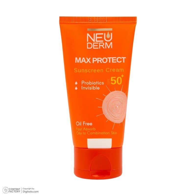 کرم ضد آفتاب بدون رنگ نئودرم SPF 50 مدل MAX PROTECTIVE ‌مناسب پوست‌های چرب و مختلط حجم 50 میلی‌لیتر — تصویر ۹