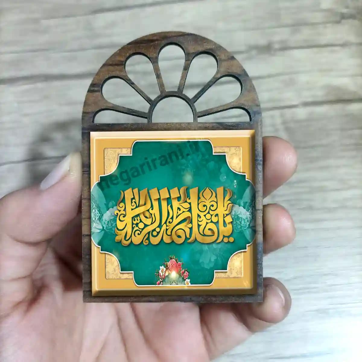 تندیس کاشی پنجره ای یا فاطمه الزهرا 2C 25 — تصویر ۲