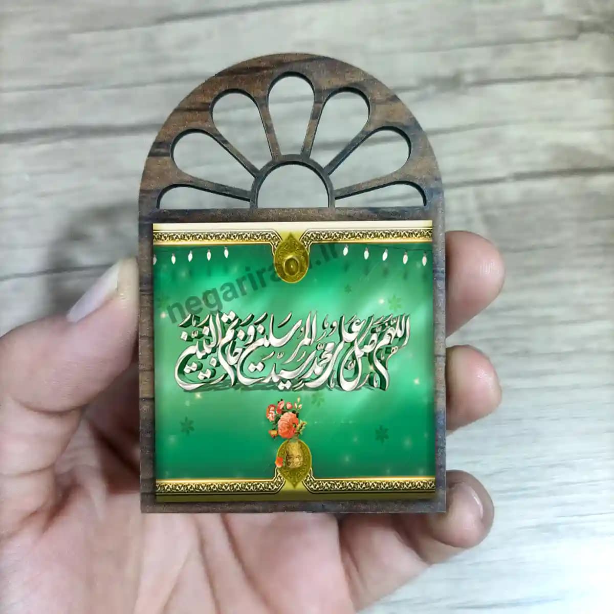 تندیس کاشی پنجره ای سید المرسلین و خاتم النبیین 2B 33 — تصویر ۲