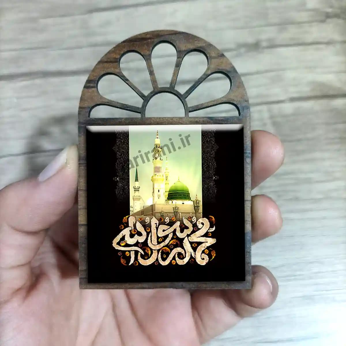 تندیس کاشی پنجره ای محمد رسول الله مدل 2B 17 — تصویر ۲