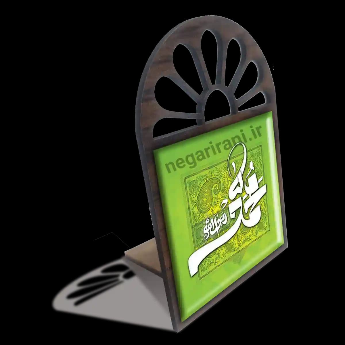 تندیس کاشی پنجره ای محمد رسول الله مدل 2B 14 — تصویر ۳
