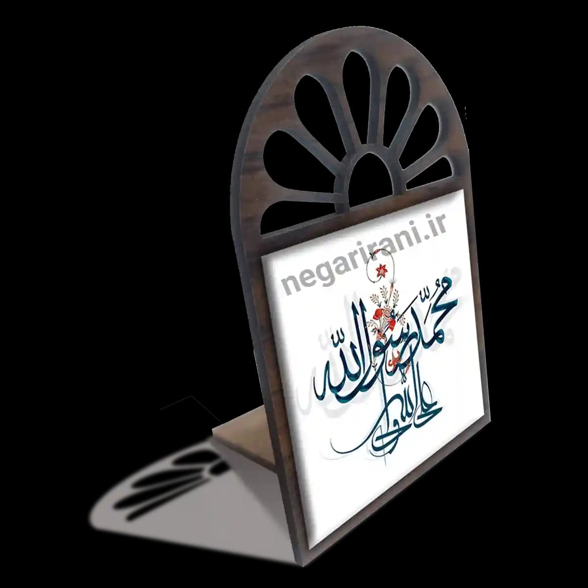 تندیس کاشی پنجره ای محمد رسول الله مدل 2B 4 — تصویر ۳