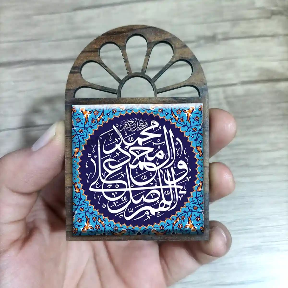 تندیس کاشی پنجره ای صلوات مدل 2B 1 — تصویر ۲
