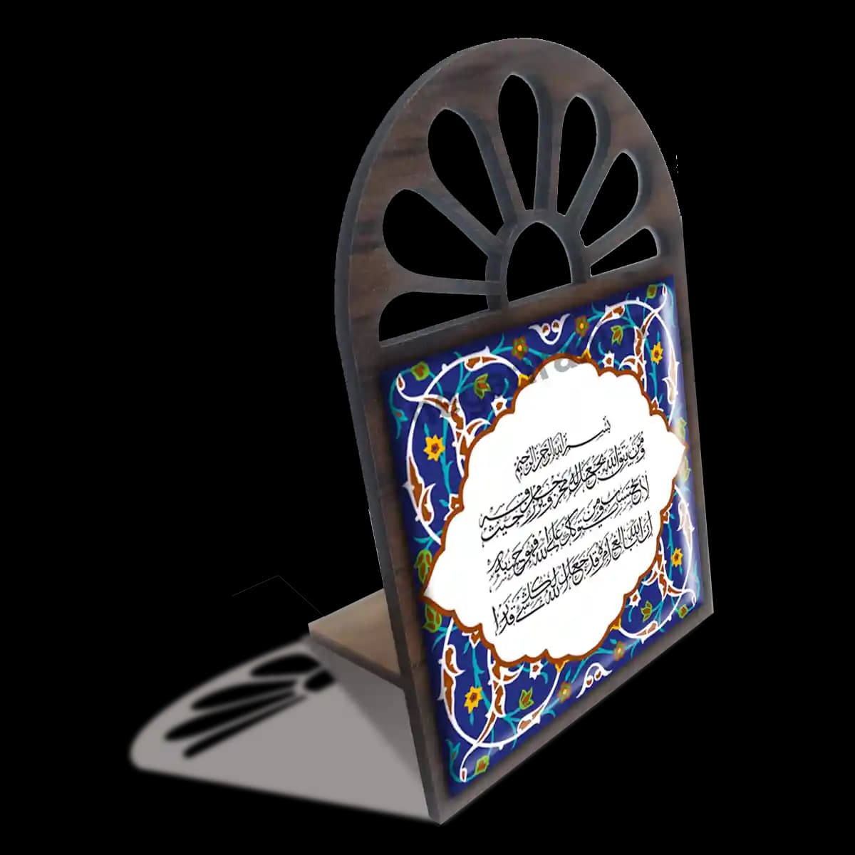 تندیس کاشی پنجره ای و من یتق الله مدل 2A 17 — تصویر ۳