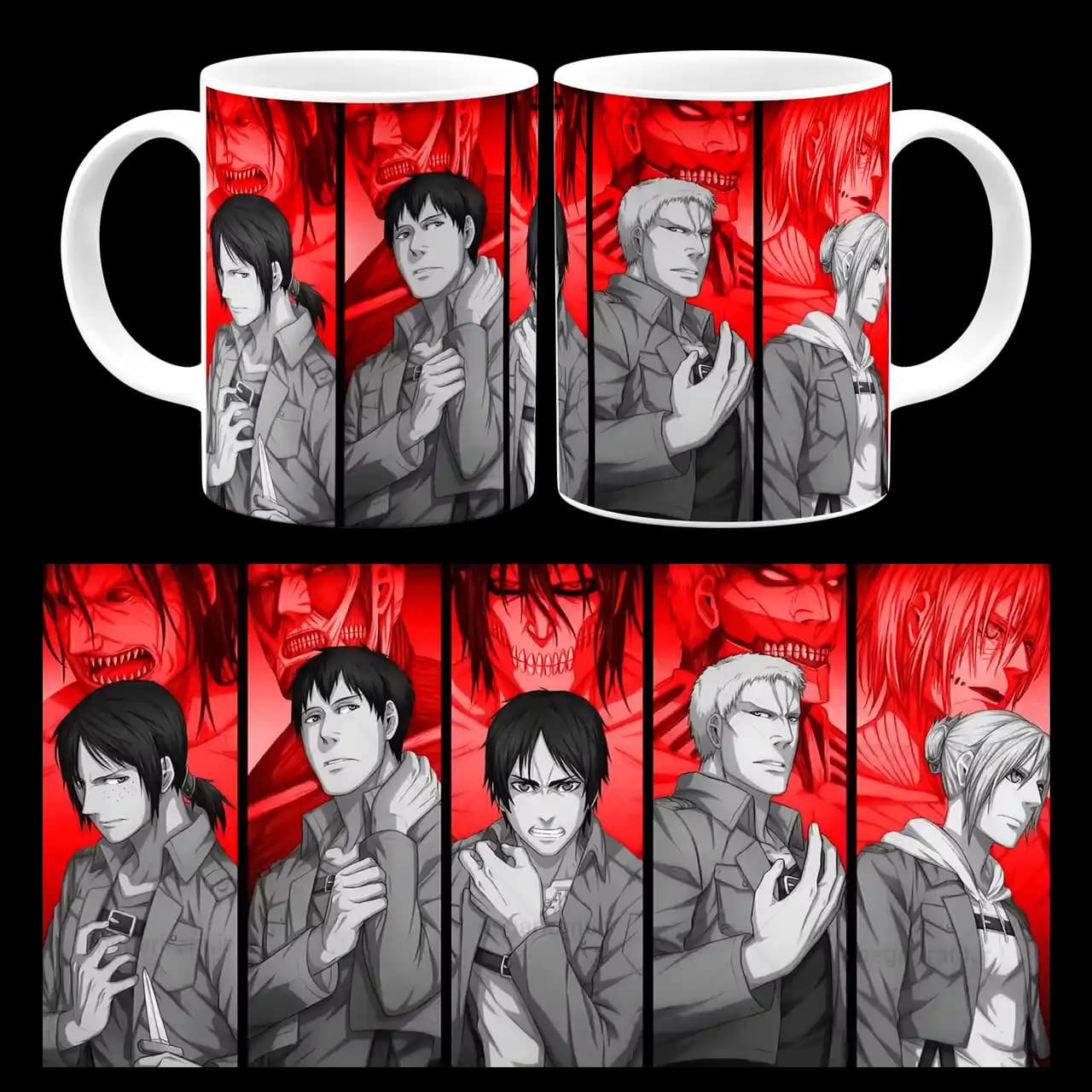 ماگ انیمه attack on titan مدل F 44