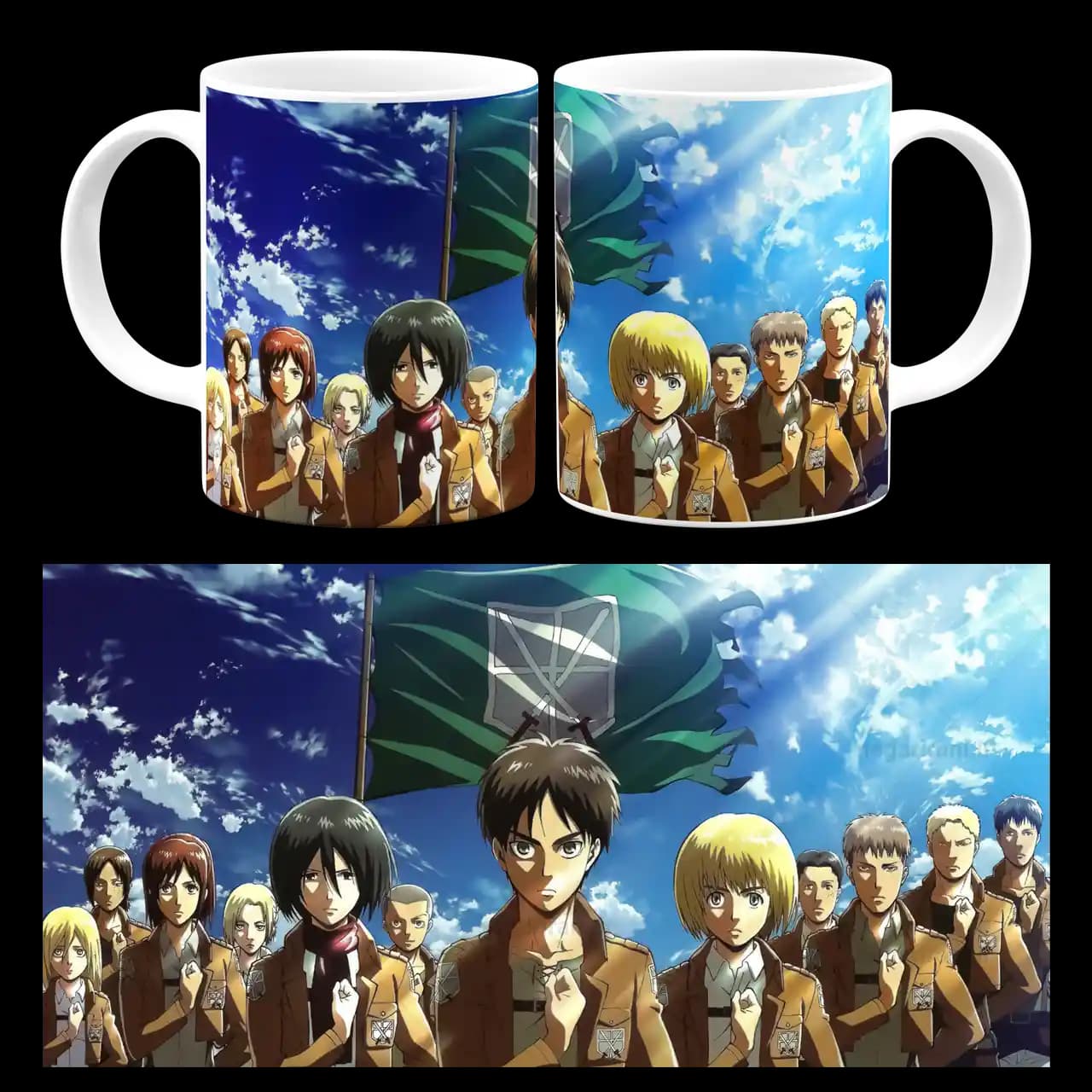 ماگ انیمه attack on titan مدل F 35