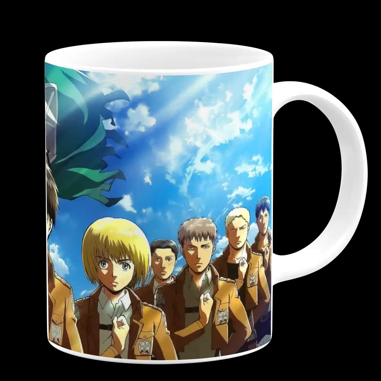 ماگ انیمه attack on titan مدل F 35 — تصویر ۳