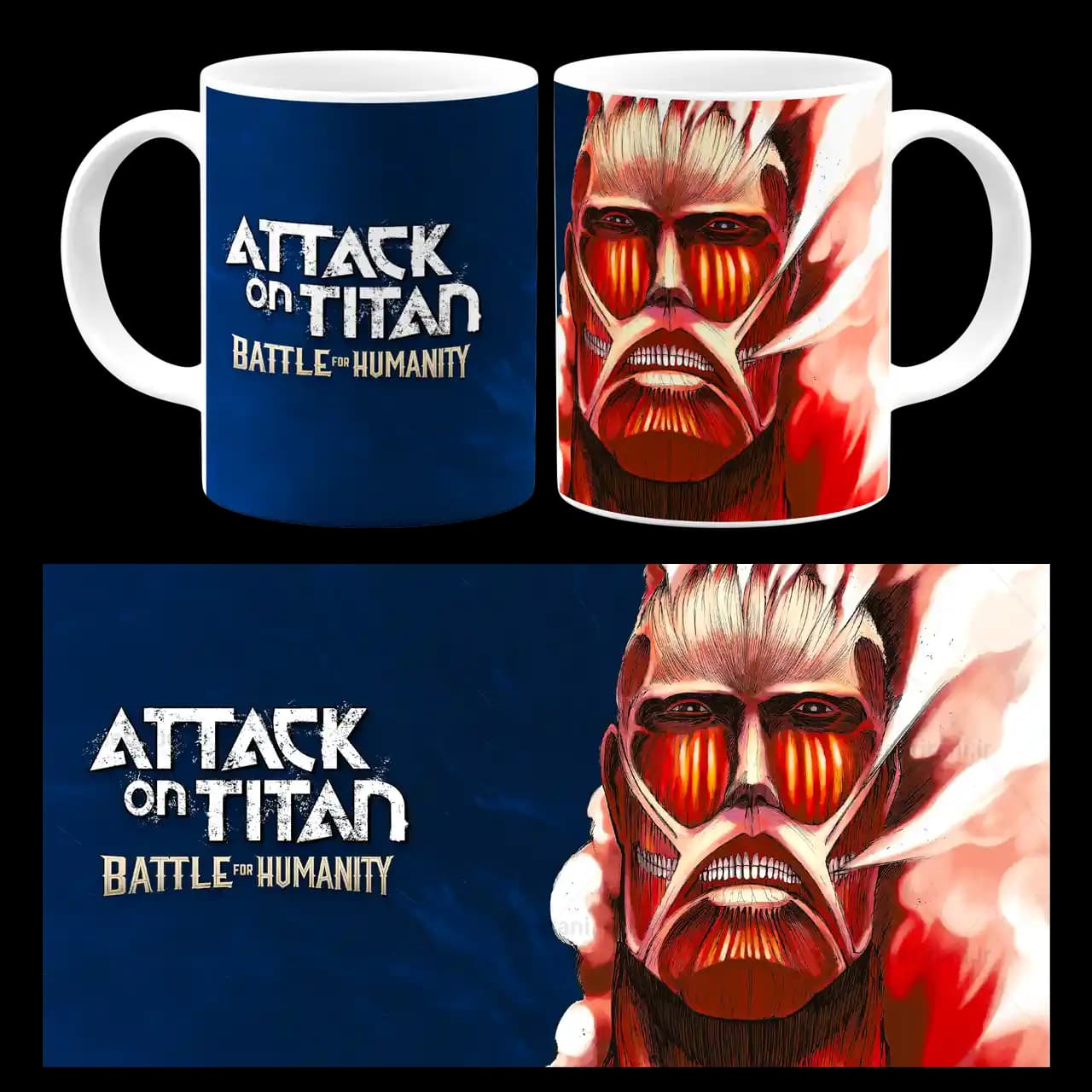 ماگ انیمه attack on titan مدل F 29
