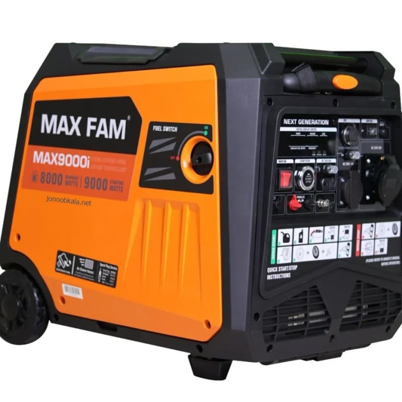 موتور برق بنزینی 8 کیلووات مکس فام Maxfam9000i — تصویر ۴