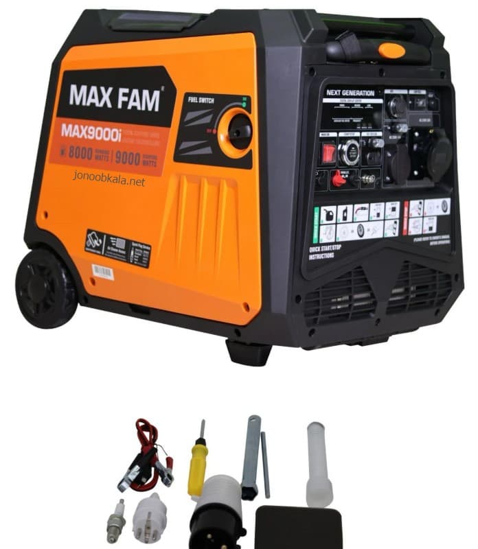 موتور برق بنزینی 8 کیلووات مکس فام Maxfam9000i — تصویر ۳