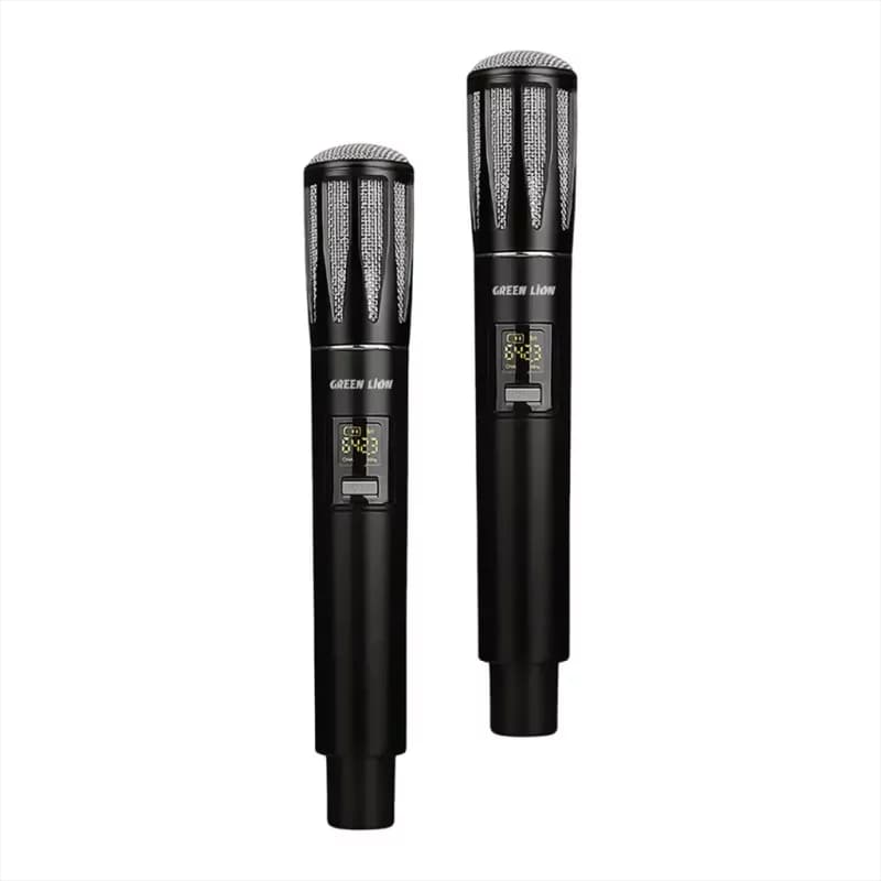 میکروفون بیسیم دو عددی گرین لاین Green Lion Wireless Dual Mic Cordless Microphone — تصویر ۲