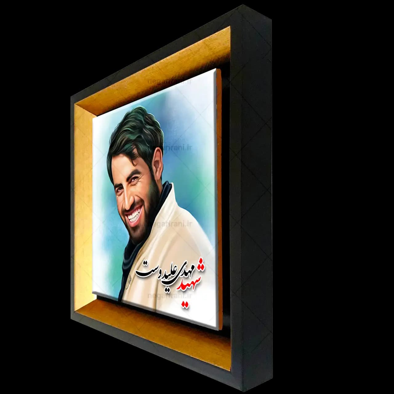 تابلو کاشی شهید مهدی علیدوست مدل 2Z75 — تصویر ۲