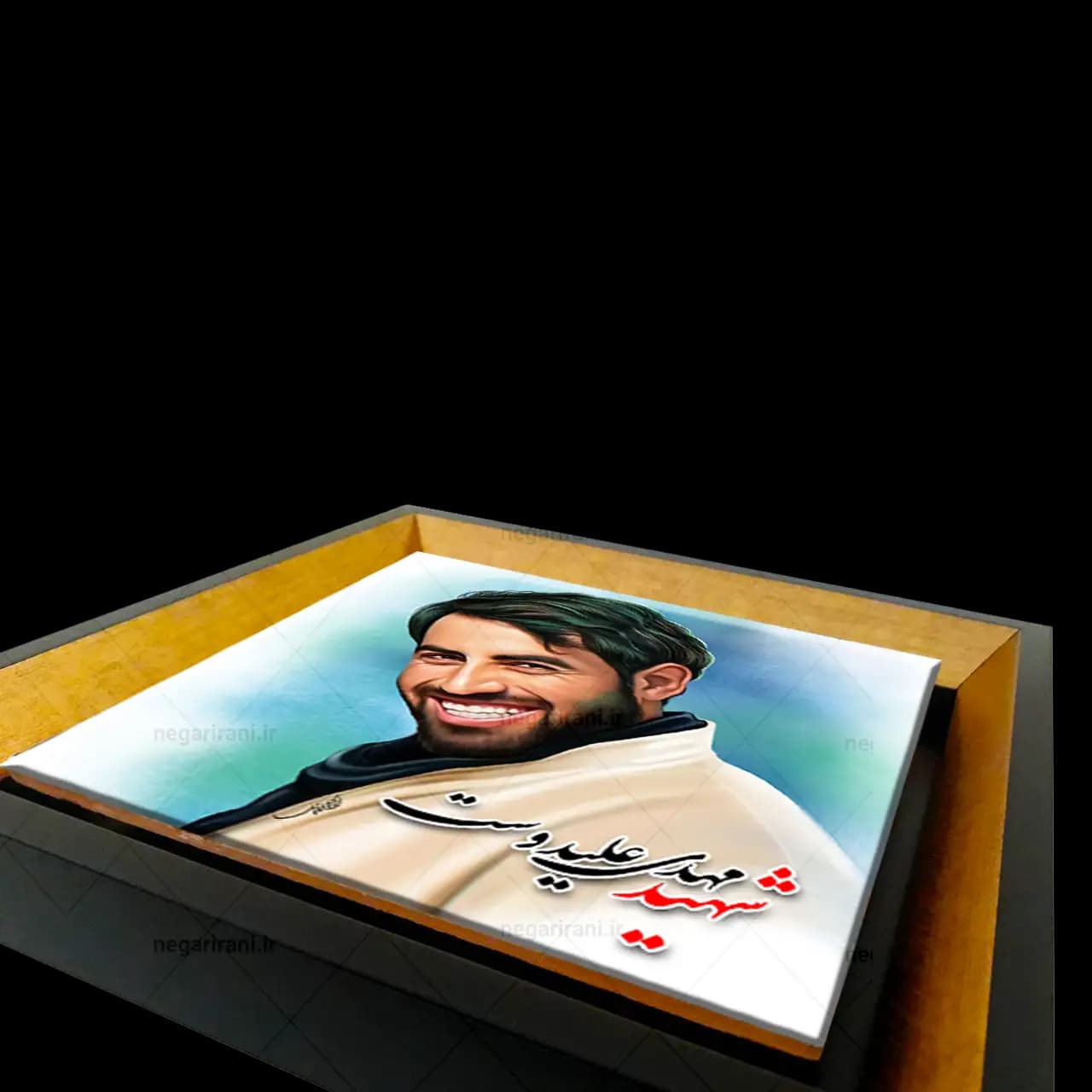 تابلو کاشی شهید مهدی علیدوست مدل 2Z75 — تصویر ۳