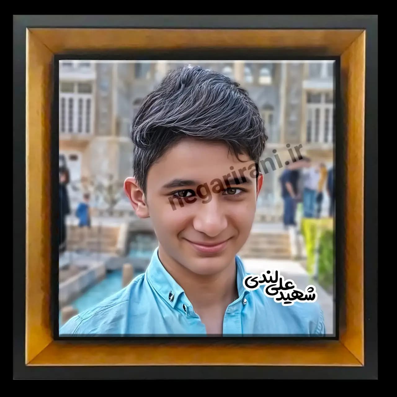 تابلو کاشی شهید علی لندی مدل 2Z74