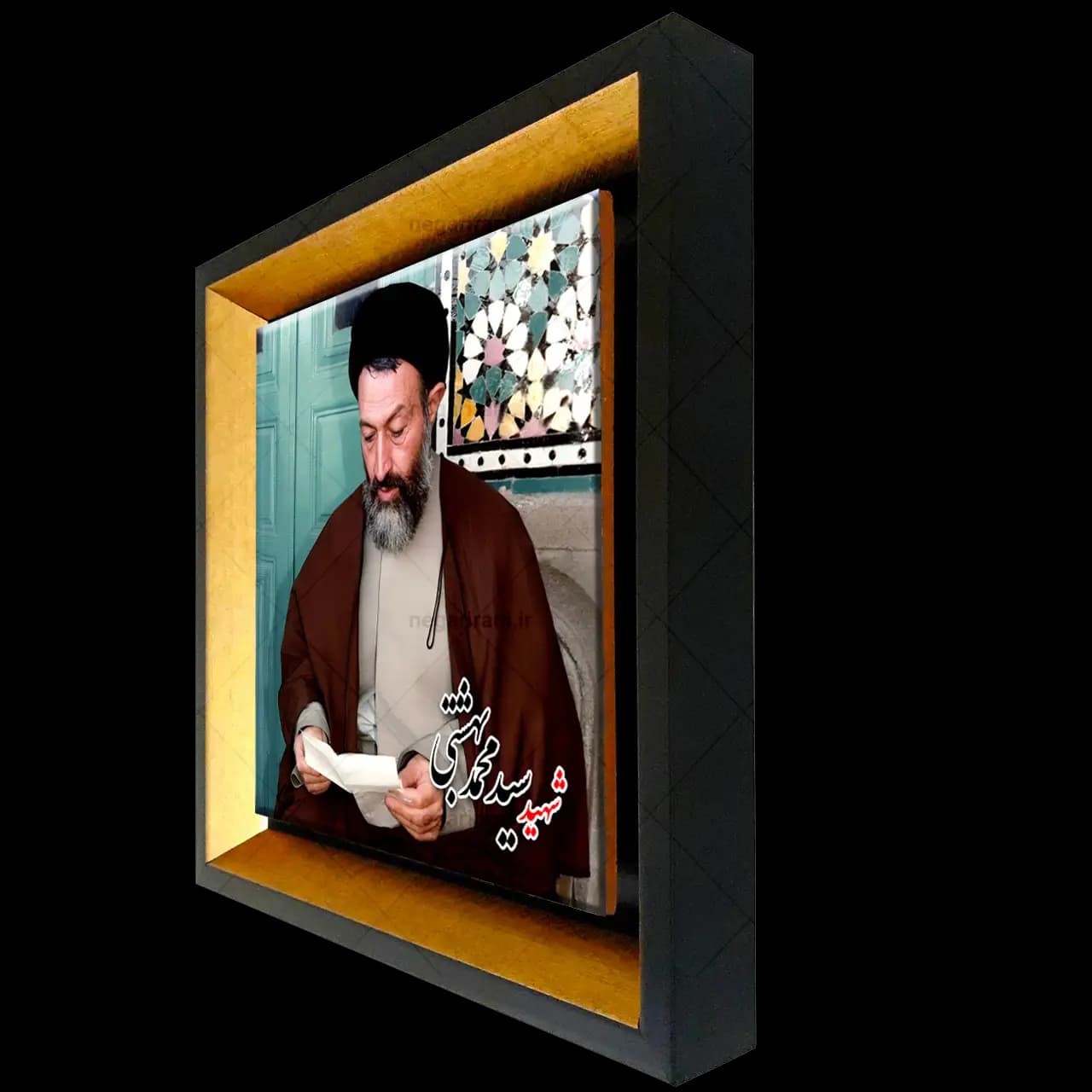 تابلو کاشی شهید سید محمد بهشتی مدل 2Z63 — تصویر ۲