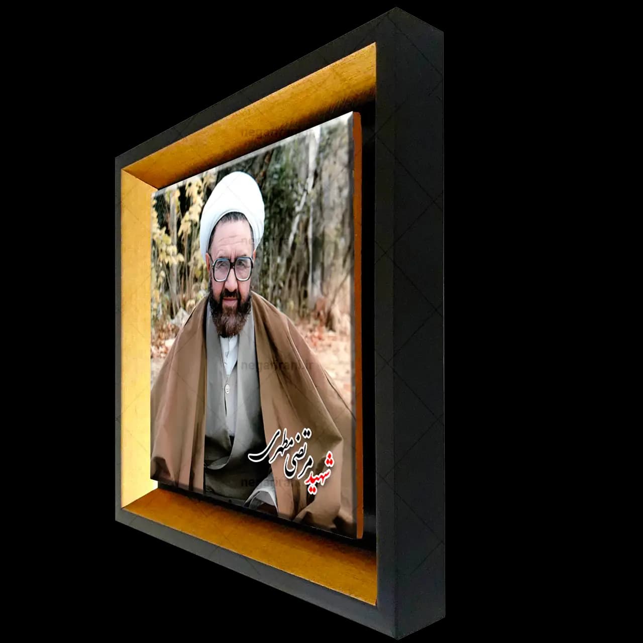 تابلو کاشی شهید مرتضی مطهری مدل 2Z62 — تصویر ۲