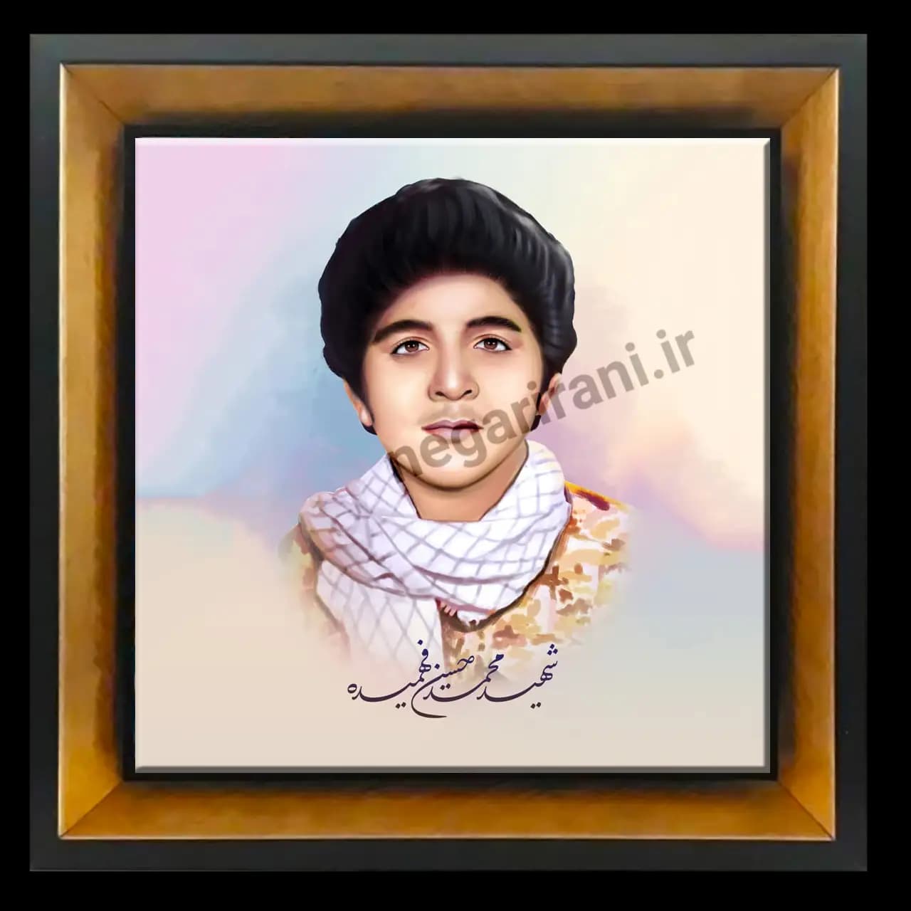 تابلو کاشی شهید حسین فهمیده مدل 2Z57