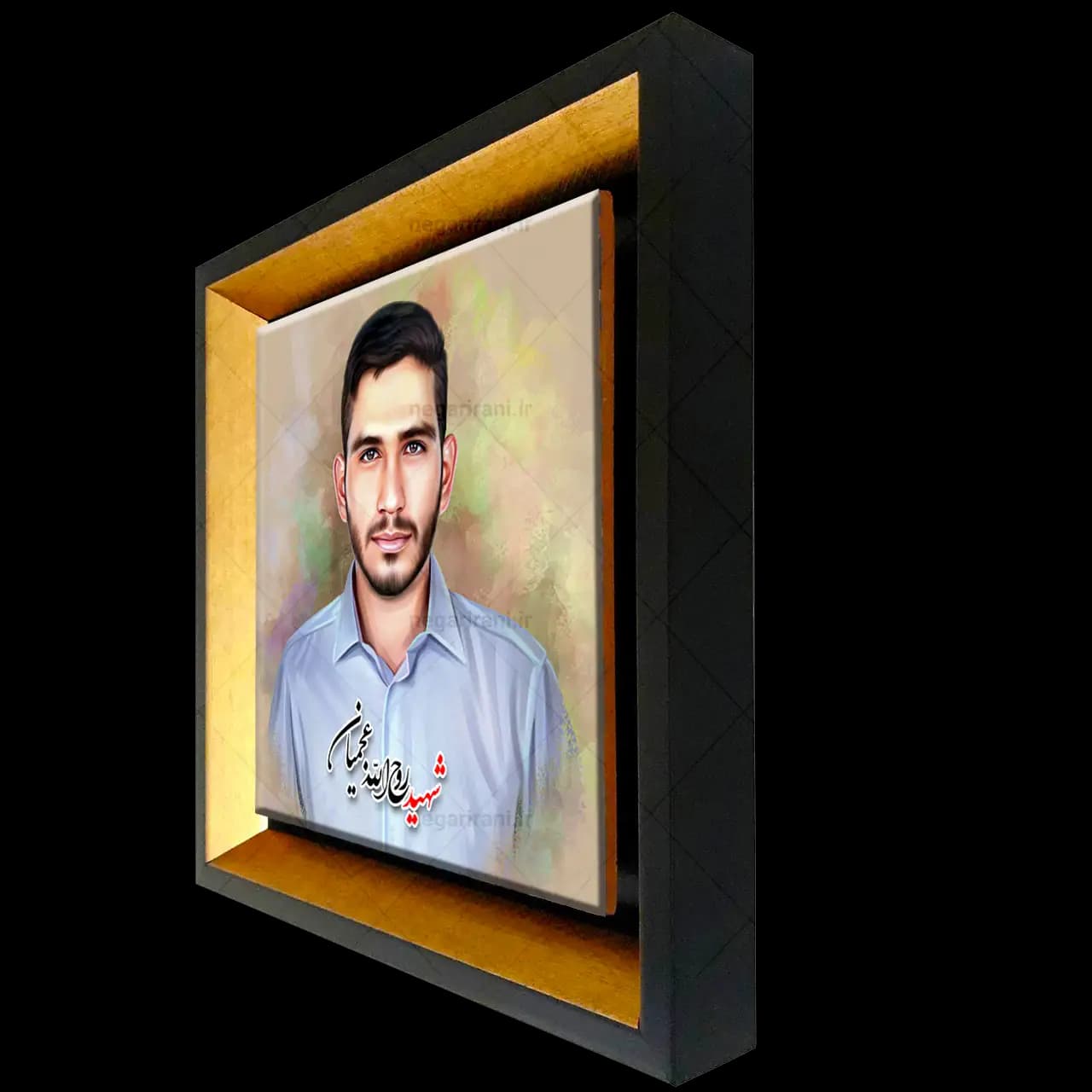 تابلو کاشی شهید روح الله عجمیان مدل 2Z52 — تصویر ۲