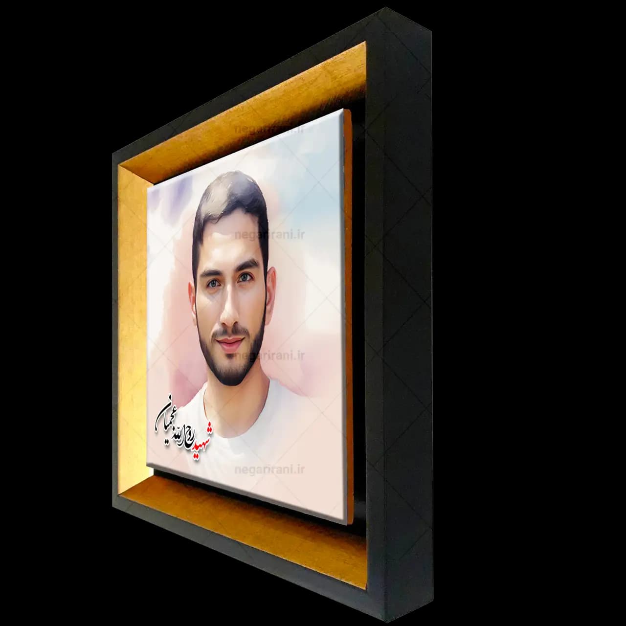 تابلو کاشی شهید روح الله عجمیان مدل 2Z51 — تصویر ۲