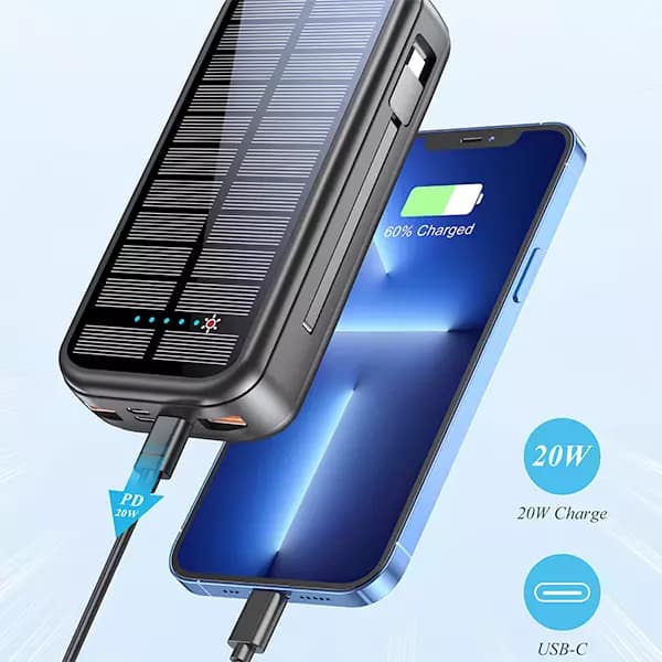 پاوربانک فست شارژ 20 هزار گرین لاین مدل GNPDSOLPB20 — تصویر ۴