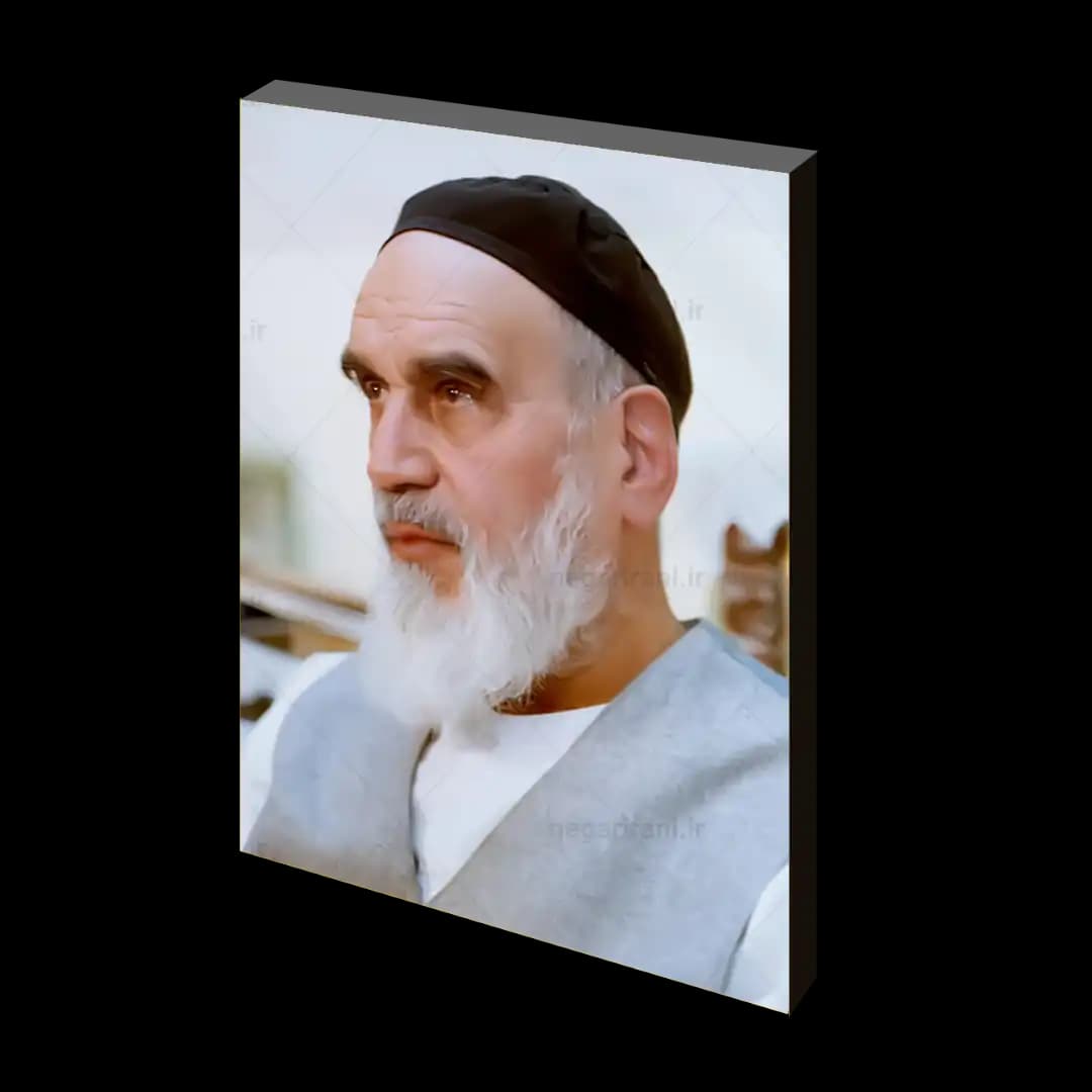 تابلو شاسی عکس امام خمینی (ره) مدل 2s4