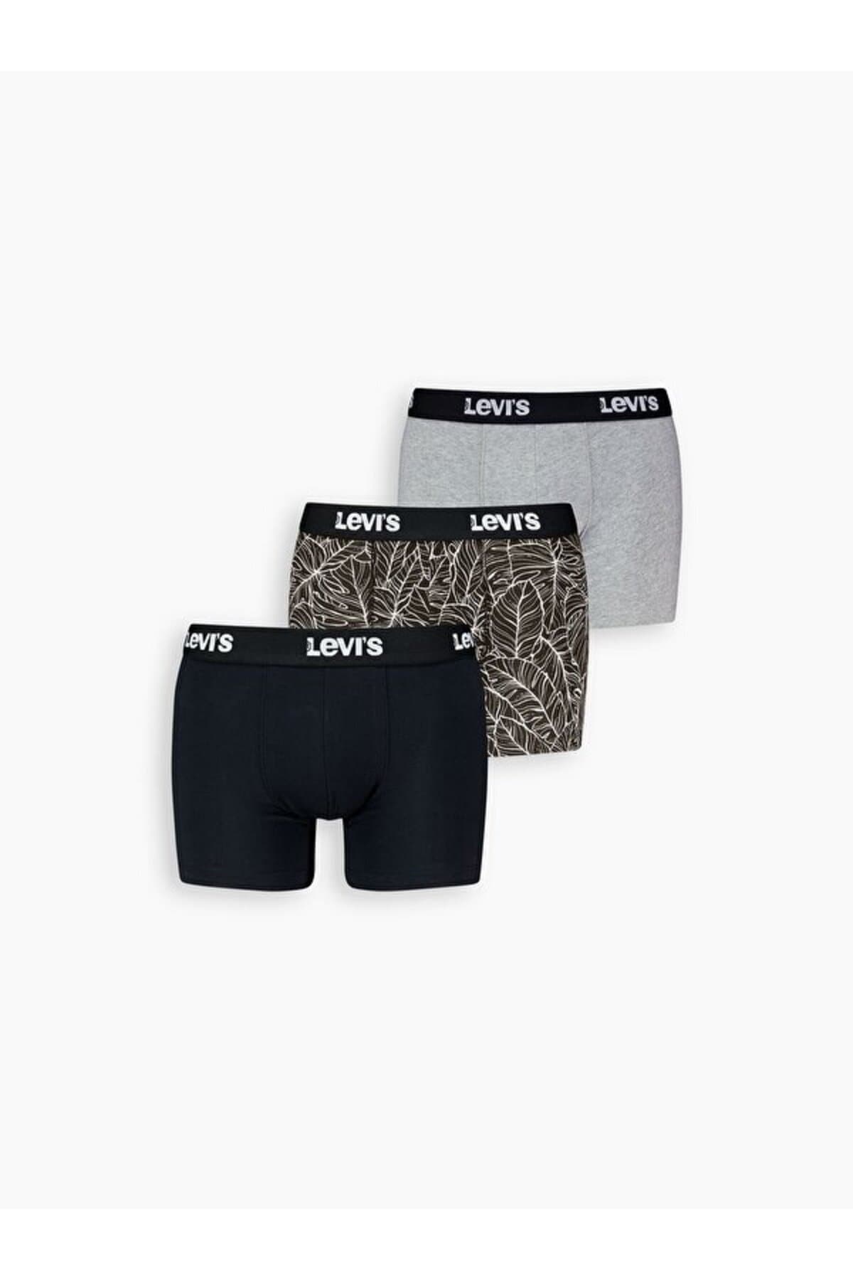 باکسر لیوایز مردانه پاموک آبی طرح دار باکسر | Levi’s 3714909870 PK