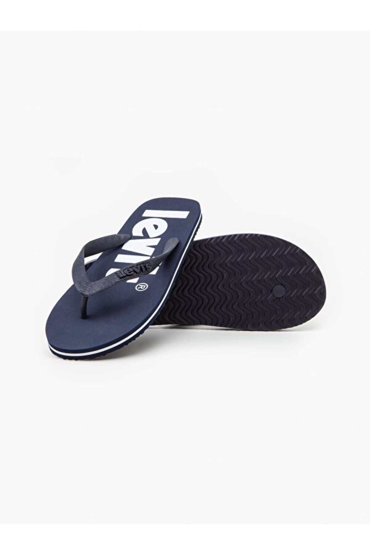 دمپایی لیوایز مردانه پاموک آبی راسته | Levi’s D656500040 PK — تصویر ۳