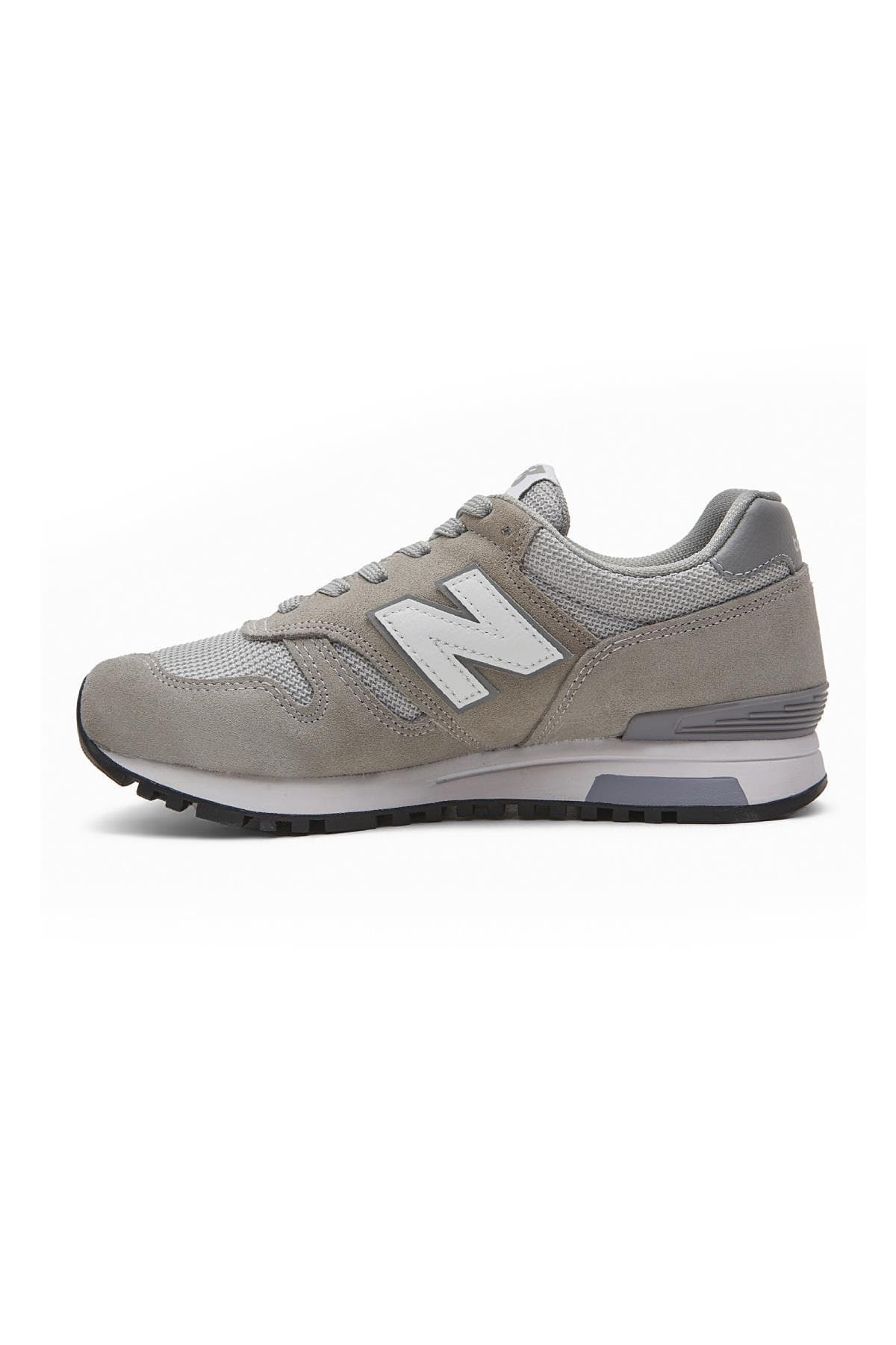 کفش اسنیکر نیو بالانس مردانه چرم خاکستری بیسیک راسته اسپرت | New Balance ML565NVY TR — تصویر ۵