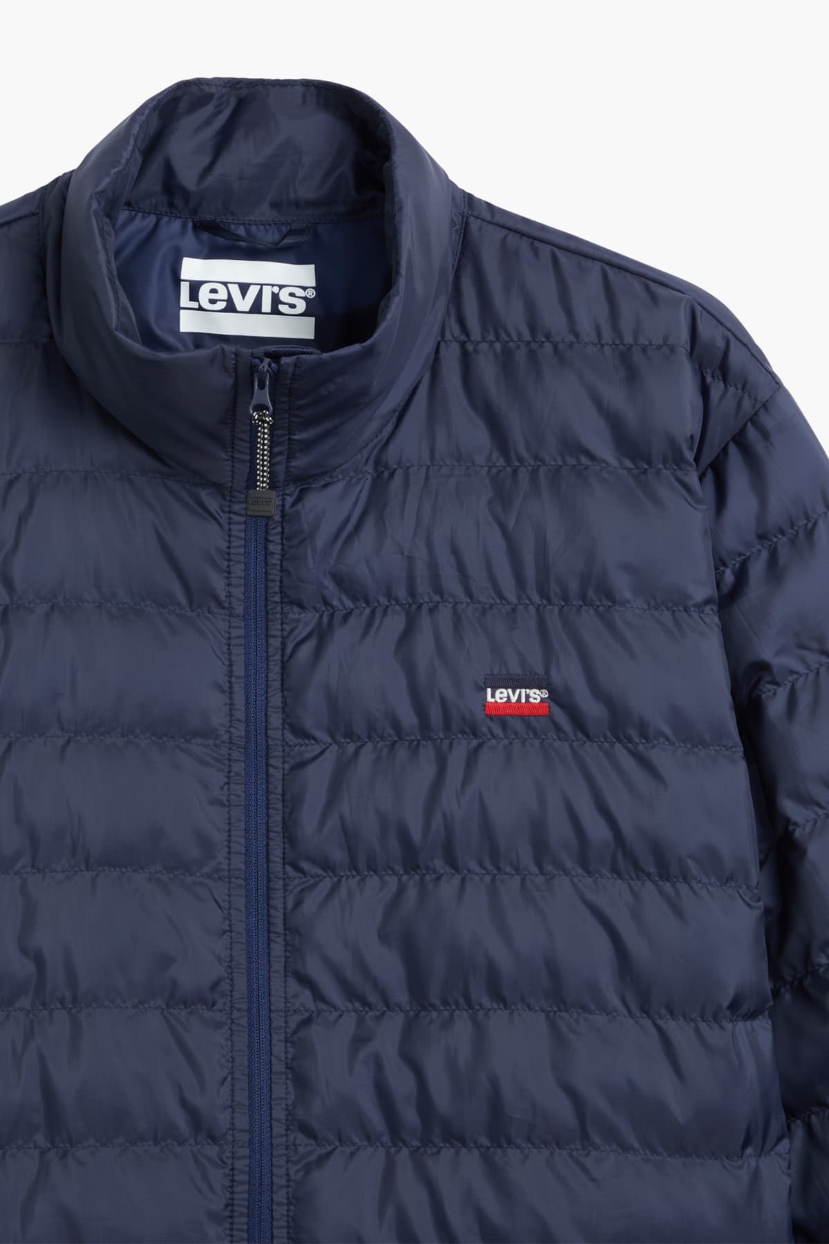 کاپشن لیوایز مردانه دوختنی آبی سرمه ای راسته Regular/رگولار پف دار Daily/روزانه | Levi’s 2752300080 — تصویر ۲