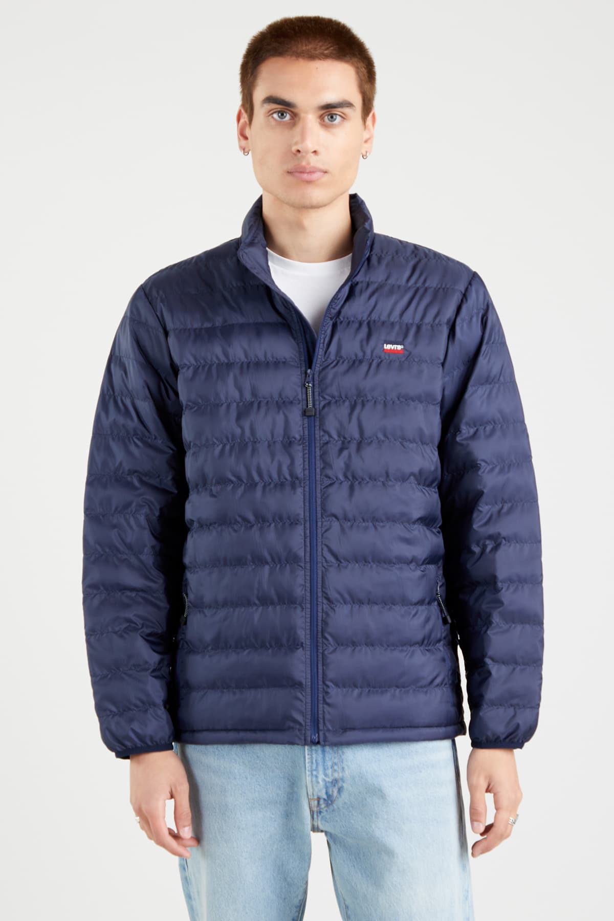 کاپشن لیوایز مردانه دوختنی آبی سرمه ای راسته Regular/رگولار پف دار Daily/روزانه | Levi’s 2752300080