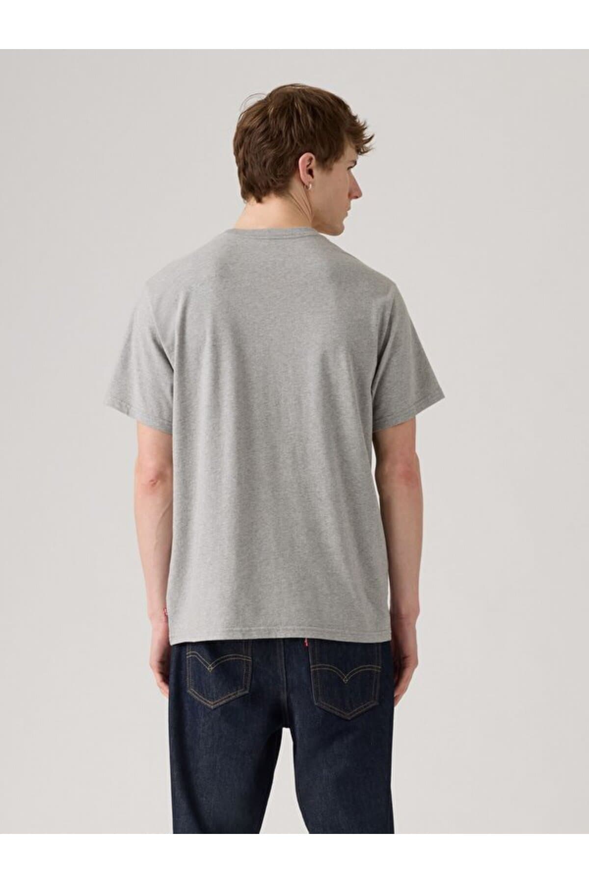 تی شرت لیوایز مردانه 100% پنبه سفید طرح دار Relaxed/ریلکس Regular/رگولار Daily/روزانه | Levi’s A2082-0154 TR — تصویر ۷