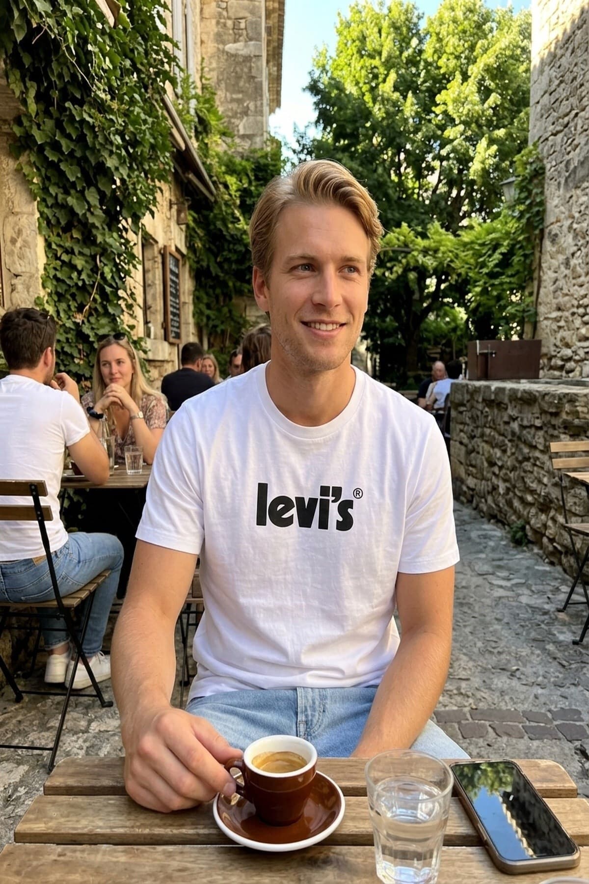 تی شرت لیوایز مردانه 100% پنبه سفید طرح دار Relaxed/ریلکس Regular/رگولار Daily/روزانه | Levi’s A2082-0154 TR — تصویر ۱۲