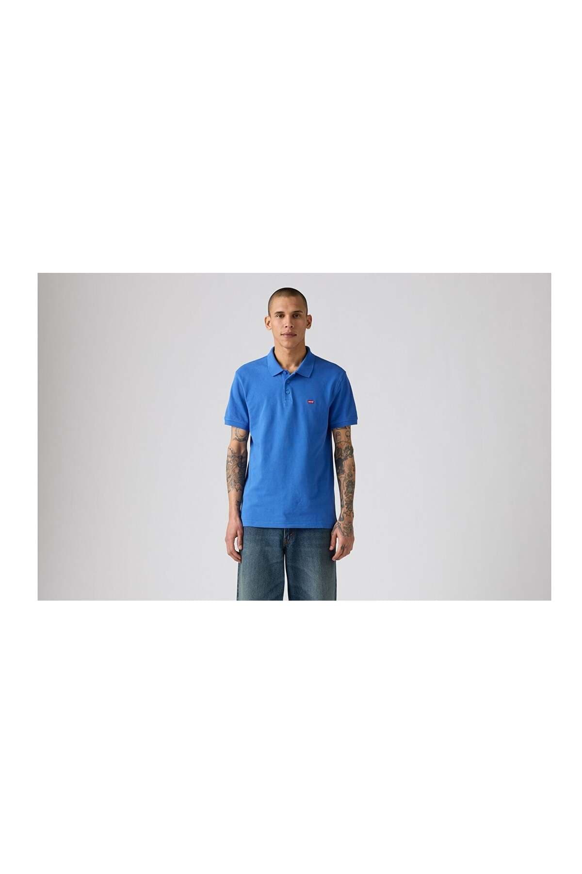 پولوشرت لیوایز مردانه پاموک آبی راسته Regular/رگولار بیسیک Daily/روزانه | Levi’s 35883-0282 TR