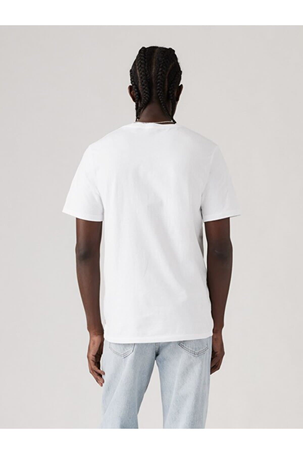 تی شرت لیوایز مردانه پاموک آبی طرح دار Regular/رگولار | Levi’s A774700050 TR — تصویر ۲