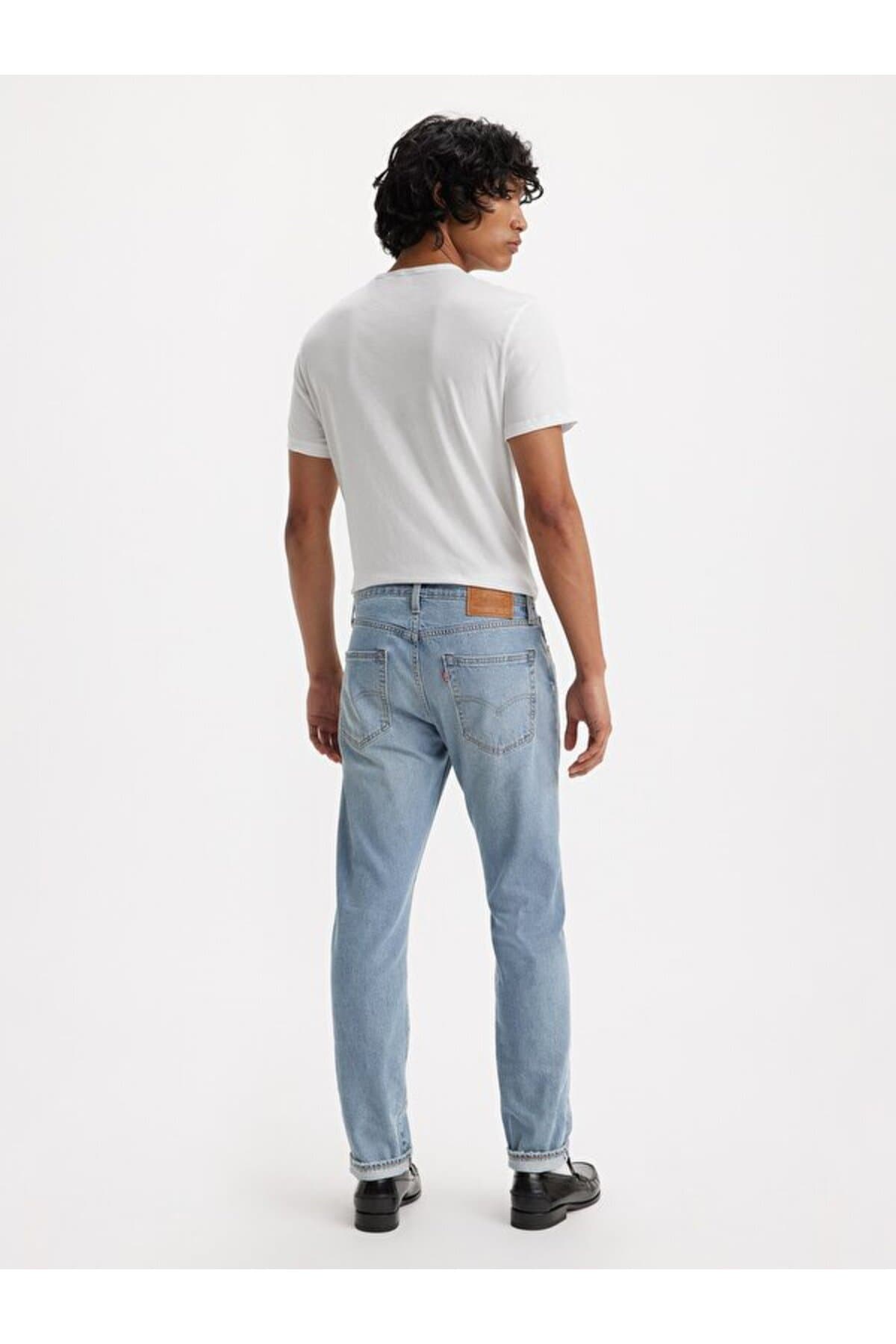 شلوار جین لیوایز مردانه پارچه آبی راسته Regular/رگولار فاق نرمال Straight/استریج | Levi’s 2950713790 PK — تصویر ۳