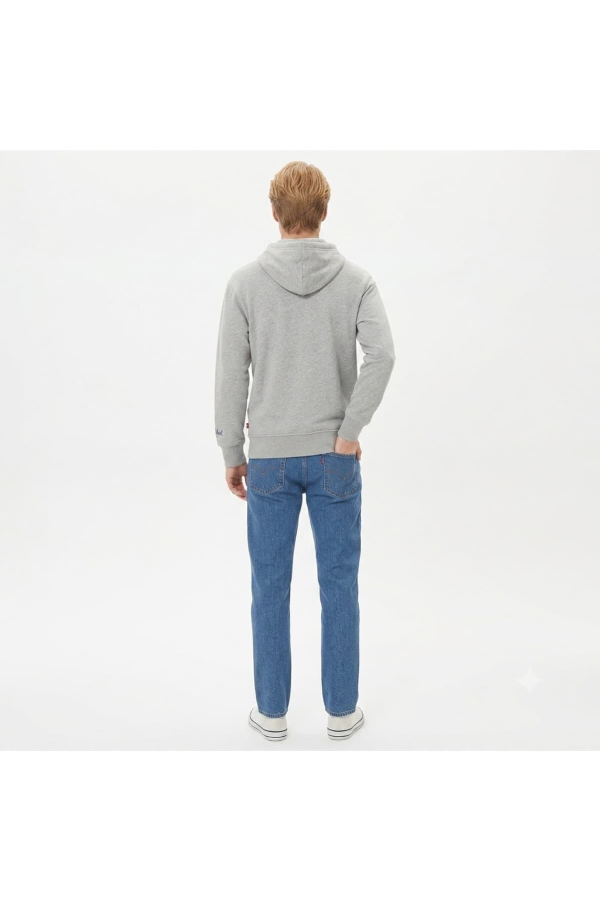 سویشرت لیوایز مردانه 100% پنبه خاکستری راسته Relaxed/ریلکس Relaxed/ریلکس Daily/روزانه | Levi’s 83453745 TR — تصویر ۵