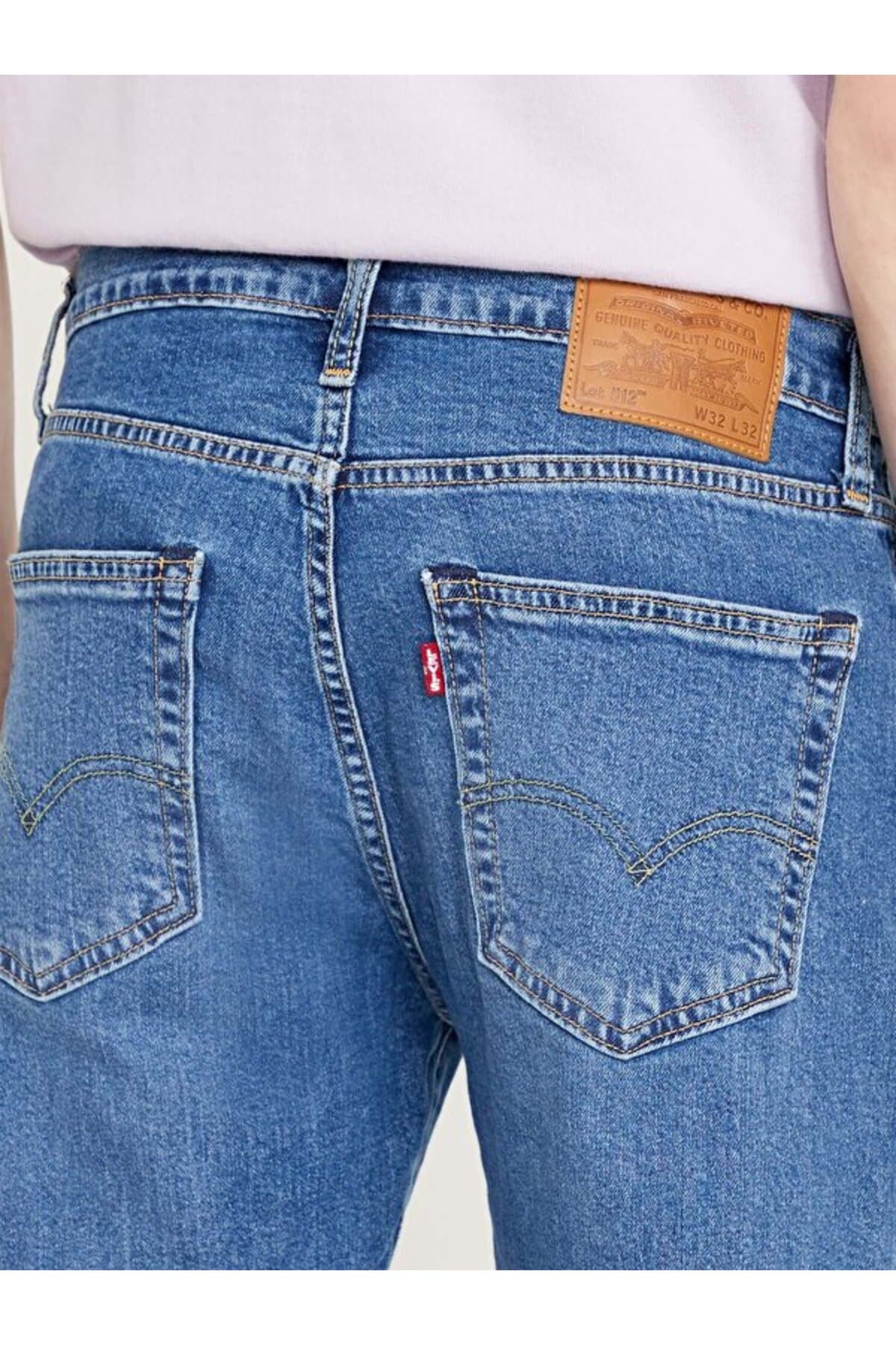 شلوار جین لیوایز مردانه پاموک آبی بیسیک راسته Regular/رگولار فاق نرمال Slim/اسلیم فیت Back to School | Levi’s 28833-0787 TR — تصویر ۵