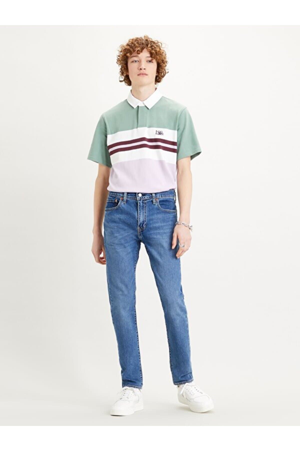 شلوار جین لیوایز مردانه پاموک آبی بیسیک راسته Regular/رگولار فاق نرمال Slim/اسلیم فیت Back to School | Levi’s 28833-0787 TR — تصویر ۶