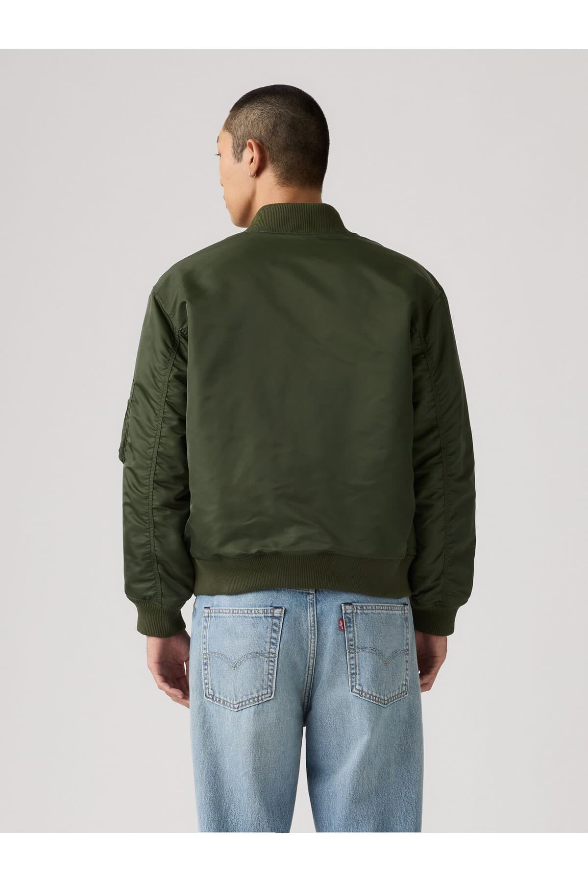 کاپشن لیوایز مردانه پلی استر – الاستین خاکی راسته بامبر بامبر کژوال/روزمره | Levi’s 005AL-0001 BD — تصویر ۲