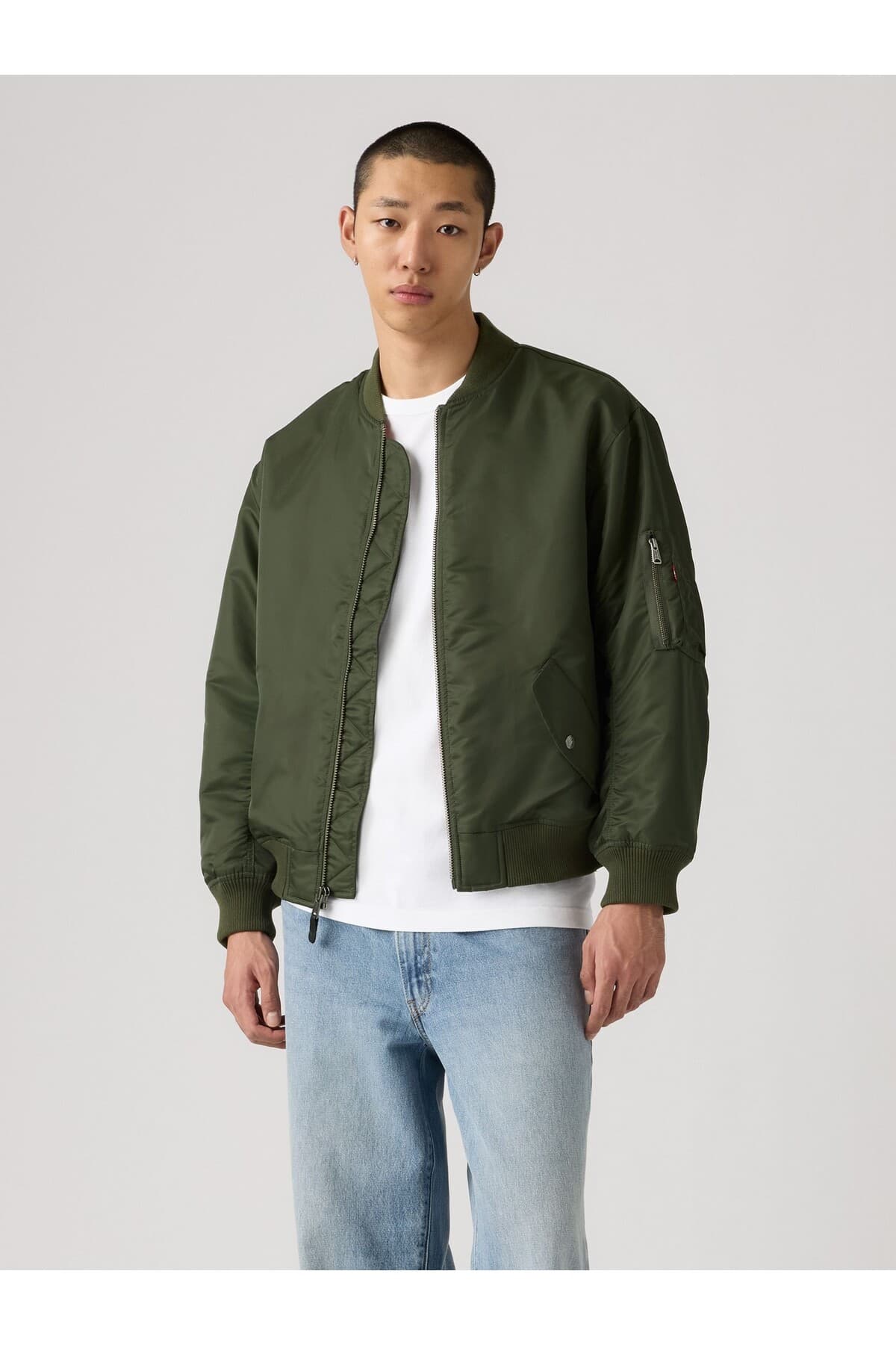 کاپشن لیوایز مردانه پلی استر – الاستین خاکی راسته بامبر بامبر کژوال/روزمره | Levi’s 005AL-0001 BD