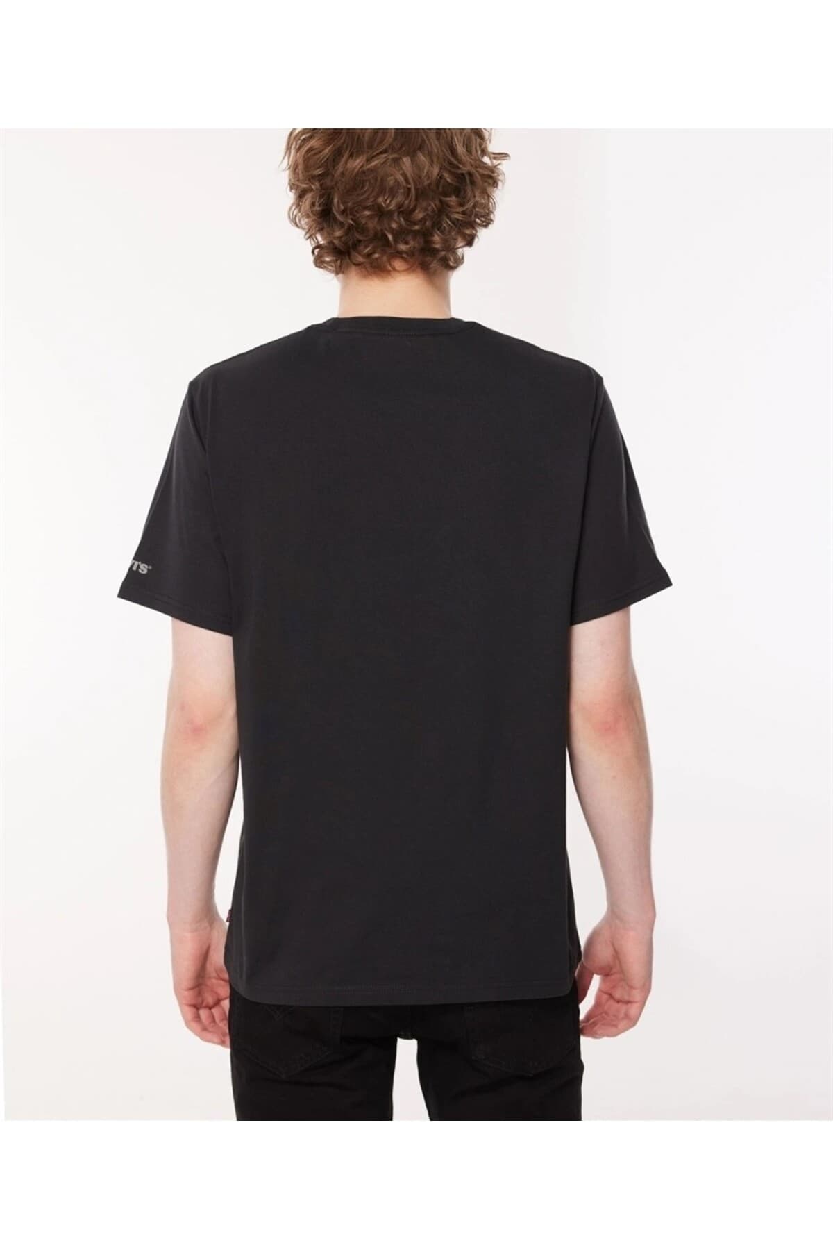 تی شرت لیوایز مردانه پاموک مشکی راسته Relaxed/ریلکس Relaxed/ریلکس کژوال/روزمره | Levi’s 161431327 PA — تصویر ۴