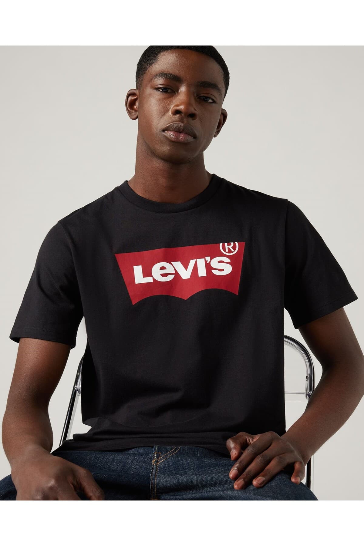 تی شرت لیوایز مردانه پاموک آبی بیسیک طرح دار Regular/رگولار بیسیک Daily/روزانه | Levi’s 17783-0314 TR — تصویر ۷