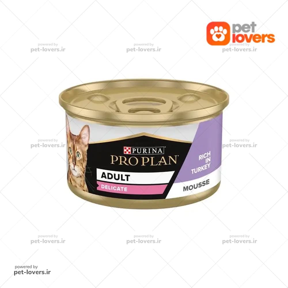 کنسرو گربه پروپلن مدل Delicate با طعم بوقلمون وزن 85 گرم